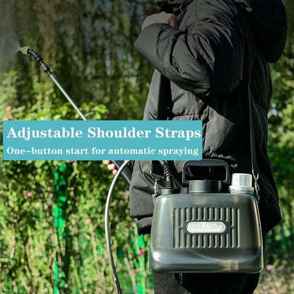 8-Liter Battery Garden Sprayer with Type-C Charging, Telescoping Wand and Three Adjustable Nozzles