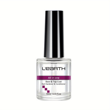 Nail Fortifier & Hardener 10ml Protective Strengthening Agent for Weak Damaged Brittle Nails – Makes Nails Stronger Tougher & Resilient, Clear Nail Repair Treatment Base Coat for Women
