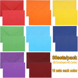 80Sets(80Envelopes+80Cards)