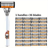 1 handle + 36 blades