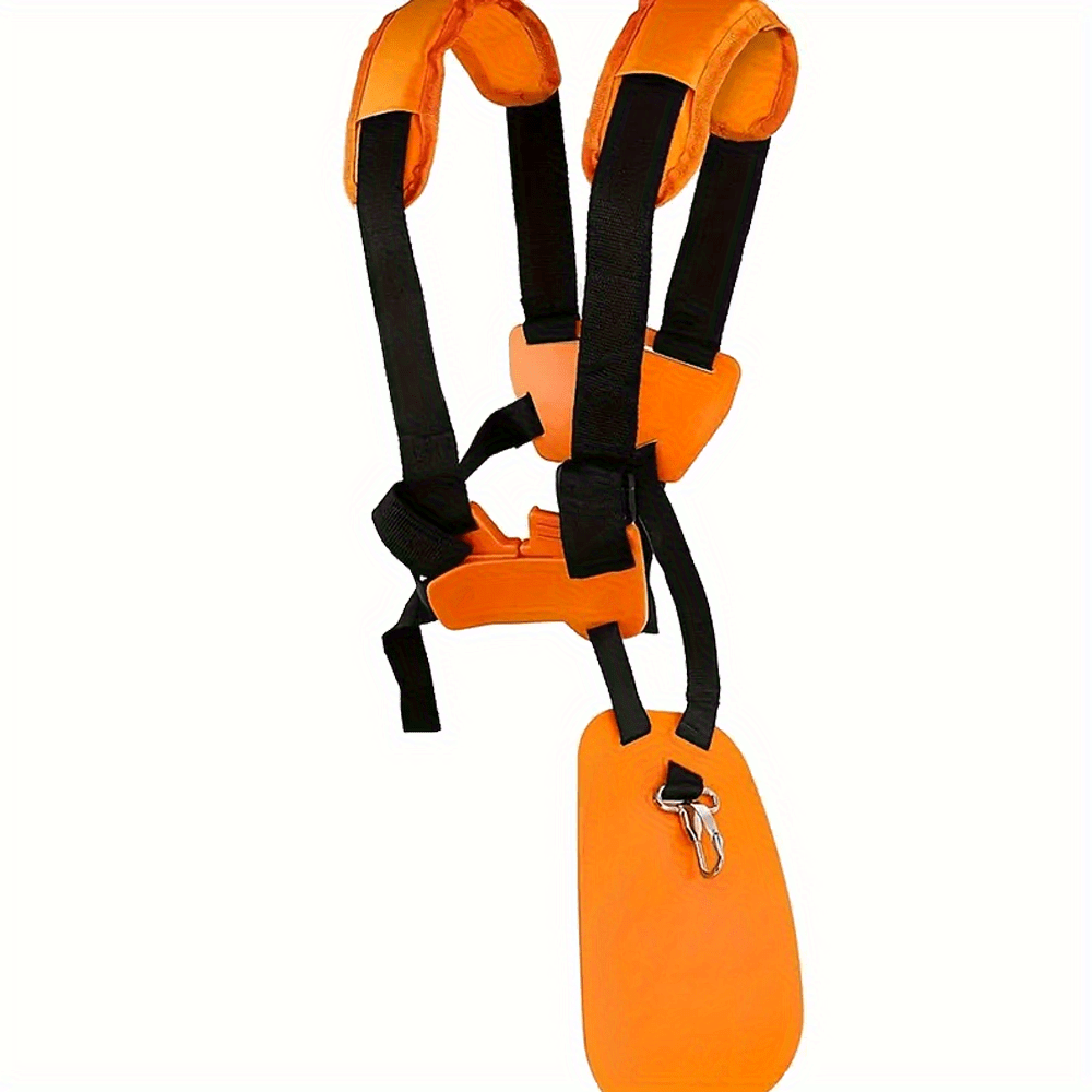 Lawn Mower Shoulder Strap Harness Adjustable Double Shoulder Belt for String Trimmer Brush Cutter Weed Eater Outdoor Garden Power Tool