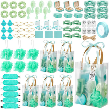 Party Favor Set for Women 74pcs – Wedding & Bridal Shower Gift Pack with Headbands, Bracelets, Jewelry Boxes, Mirrors & Beauty Accessories, Christmas Holiday Gift Bag for Her, Game Winner Prize