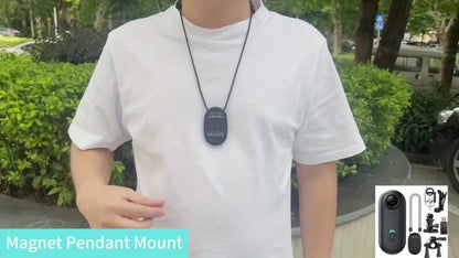 Thumb Size 1080P Body Camera Wearable Clip-On Sports Cam, 1.25oz Magnetic Mount, 150-Min Battery