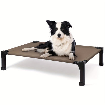 Elevated Pet Cot with Metal Frame, Textilene-Labeled Mesh Deck, Four Sizes and Seven Colors