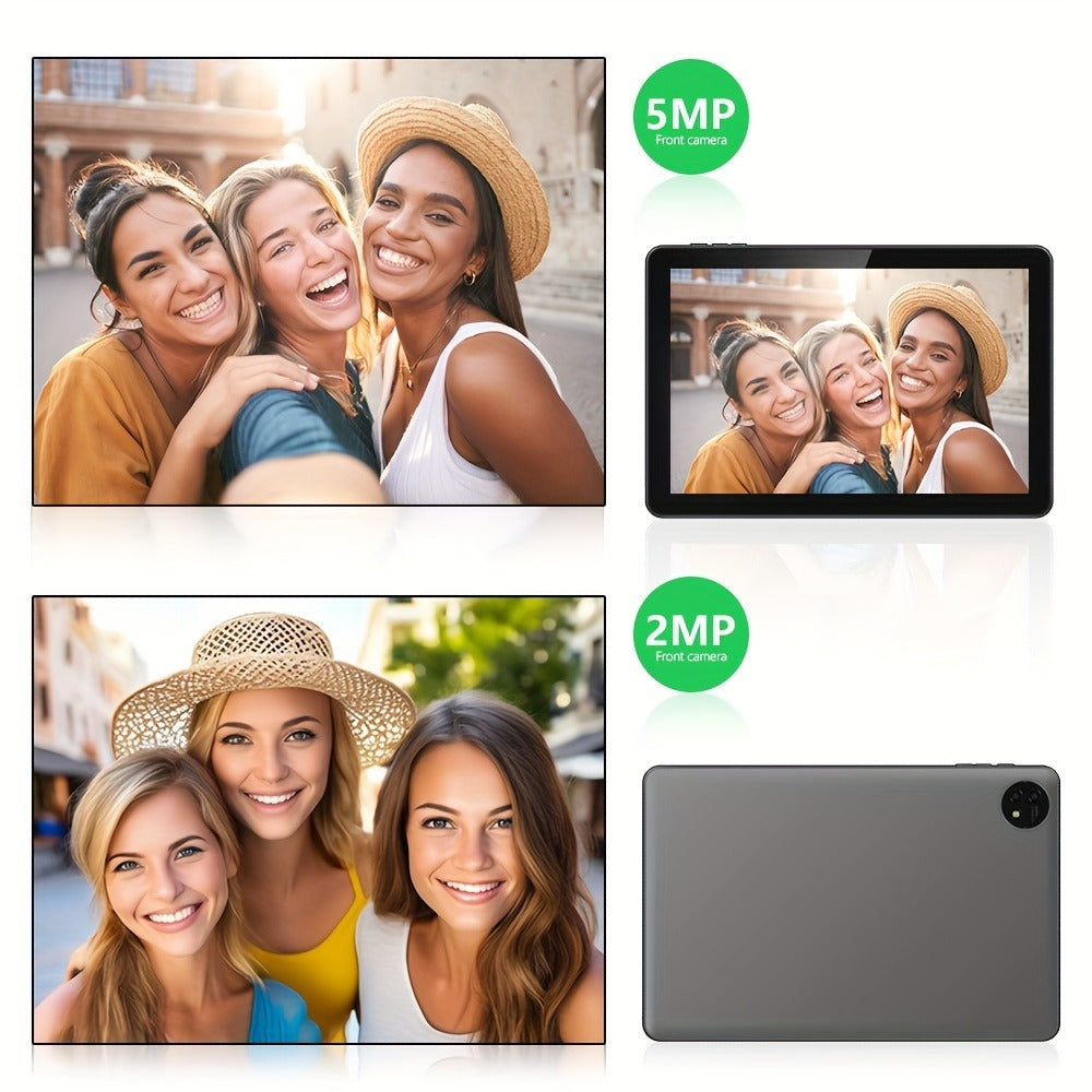 10 Inch Android 13 Tablet with GPS – 2GB RAM 32GB ROM 256GB Expandable, Quad-Core, 6000mAh Battery, IPS HD Screen, FM, GMS Certified, WiFi Tablet Computer Black Blue