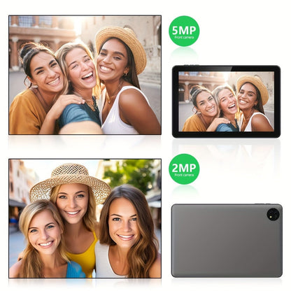 10 Inch Android 13 Tablet with GPS – 2GB RAM 32GB ROM 256GB Expandable, Quad-Core, 6000mAh Battery, IPS HD Screen, FM, GMS Certified, WiFi Tablet Computer Black Blue