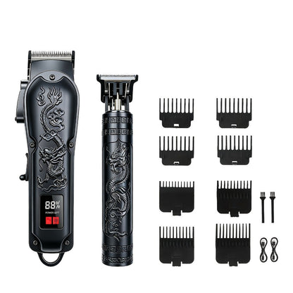 USB Precision Hair Clipper Set for Men – Wireless Electric Clippers & Nose Trimmer Shaver, 2/4pcs Professional Cordless Grooming Kit for Personal Use, Hairdressing & Barber Gift