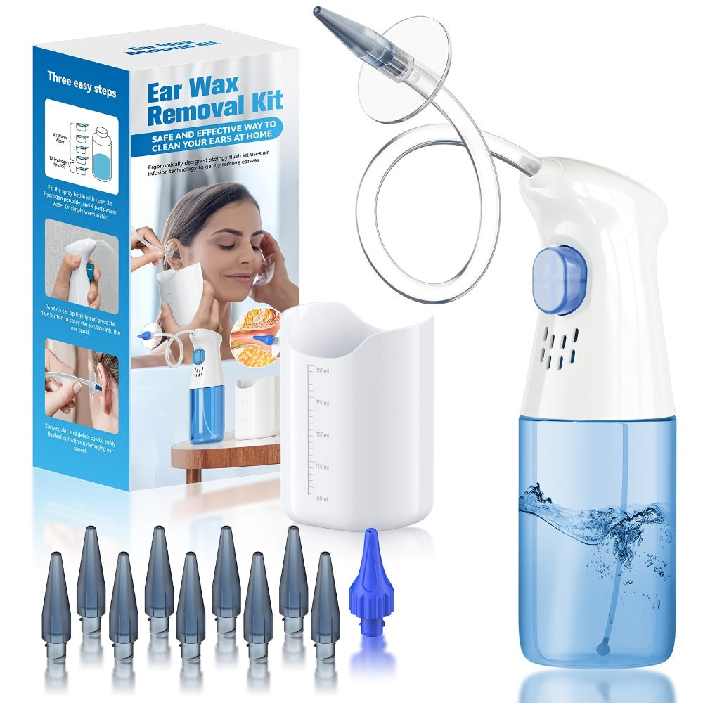 Ear Washer and 1080P-Marked Visual Ear Camera Kit with WiFi Smartphone Viewing and Accessory Tips