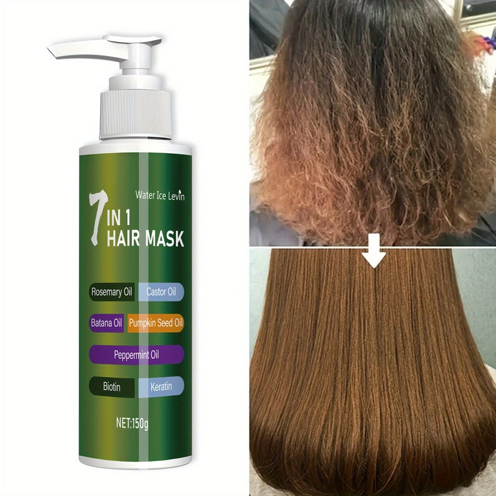 150g 7-in-1 Hair Mask in Green Pump Bottle, Offered in Single-Bottle or Two-Bottle Quantity Options