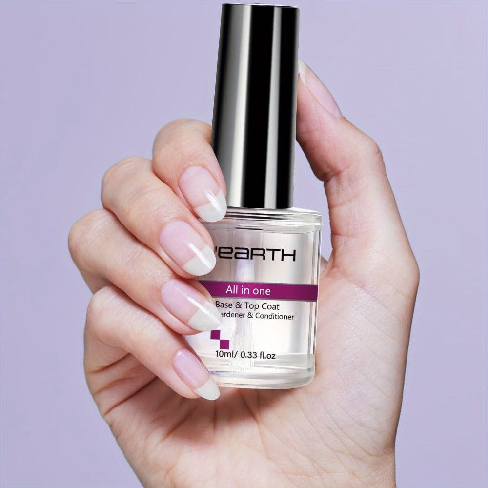 Nail Fortifier & Hardener 10ml Protective Strengthening Agent for Weak Damaged Brittle Nails – Makes Nails Stronger Tougher & Resilient, Clear Nail Repair Treatment Base Coat for Women