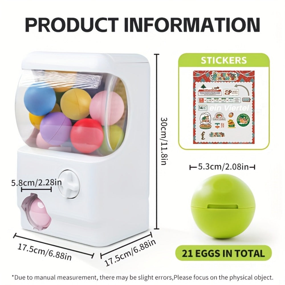 Gachapon Machine for Home – Mini Capsule Toy Vending Machine Novelty Gift for Kids Adults Couples Anniversary Birthday Party Christmas