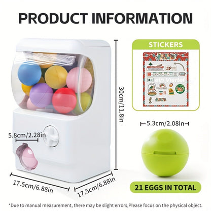 Gachapon Machine for Home – Mini Capsule Toy Vending Machine Novelty Gift for Kids Adults Couples Anniversary Birthday Party Christmas