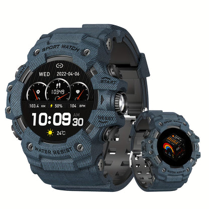 Smartwatch for Men 1.32 Inch Tactical Watch with LED Flashlight, SOS and 100+ Sport Modes in Eleven Colors