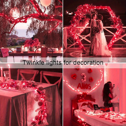 Solar String Lights Outdoor 2 Pack 104Ft 300LED IP65 Waterproof 8 Modes Fairy Lights for Garden Yard Patio Tree Christmas Wedding Party Decor
