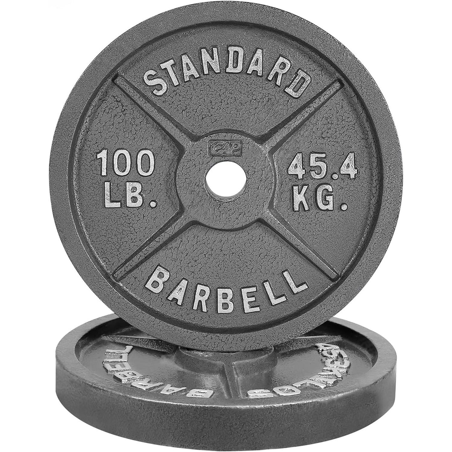 Gray STANDARD Cast-Style Weight Plates in Single, Pair, Four-Piece and Mixed Sets for Barbell Training