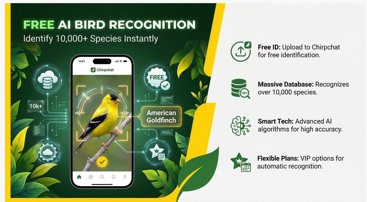 Smart Bird Feeder, Camera AI Bird Identification, 2K HD Live View, Auto Capture & Color Night Vision