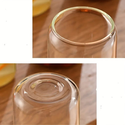 Drinking Glasses Set with Lid and Straw 550ml Oval Glass Cups 4 or 6 Piece – Iced Coffee Smoothie Bubble Tea Juice Tumbler Set for Home Entertaining Gifting