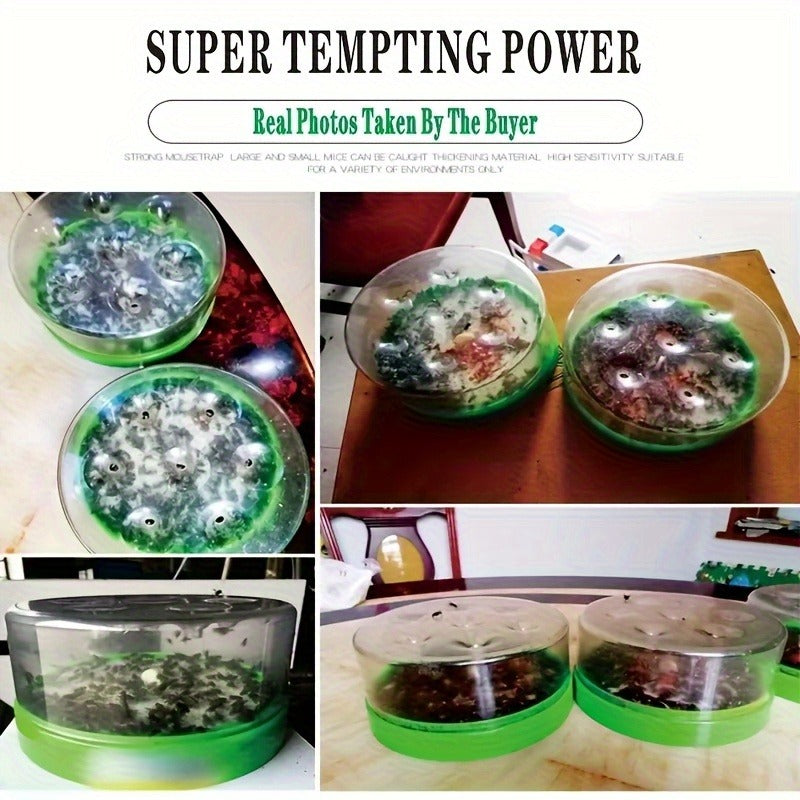 Flying Insect Trap 2 Pack - Non-Toxic Reusable Bug Catcher with 7 Holes, No Electricity, Safe for Home & Garden