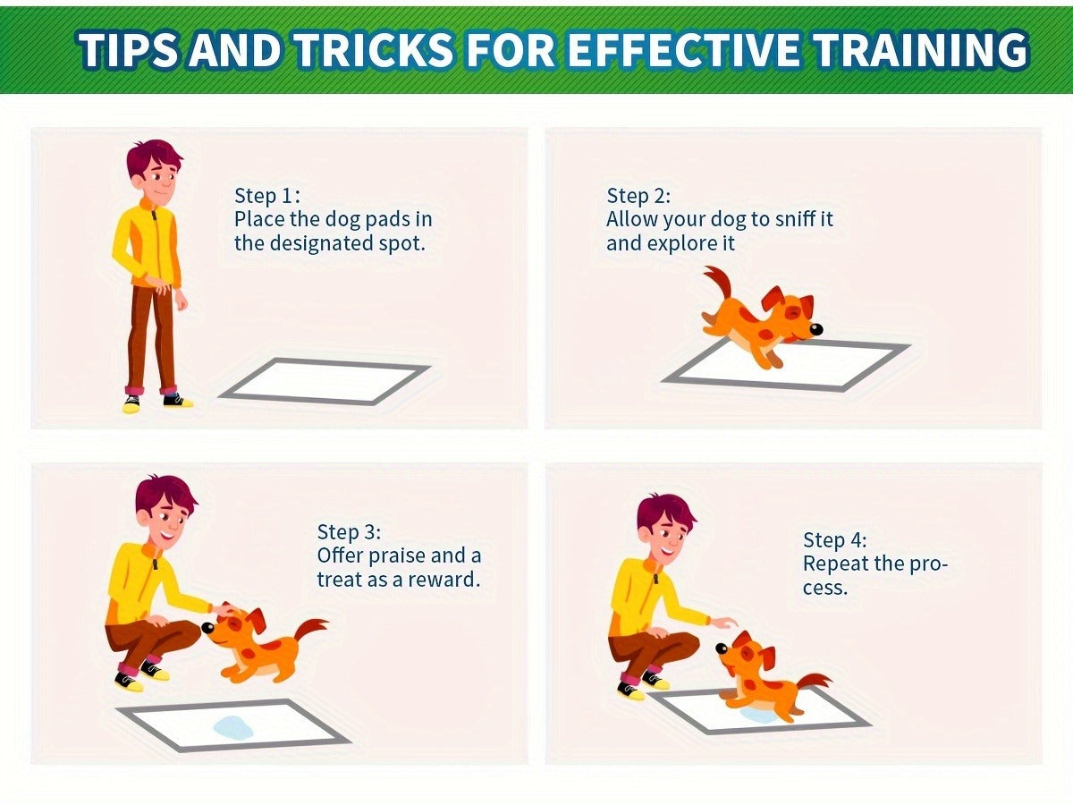 Dog Training Pads for Puppies Large - Disposable Pee Pads with Odor Control, Leak-Proof & Super Absorbent - Puppy Potty Pads for Housebreaking, 40/50/120 Count