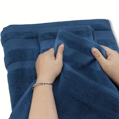 Cotton Bath Towel Set 6/10 Piece - 100% Pure Cotton Large Bath Towels for Women & Men, Highly Absorbent Quick Dry Spa Hotel Quality Towels for Bathroom, Bedroom, Gym, Pool & Travel, Soft Fluffy Luxury Towel Sets