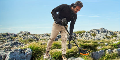LCD Metal Detector with 8-Inch Search Coil, Adjustable Shaft and Green, Yellow or Basic-Version Options
