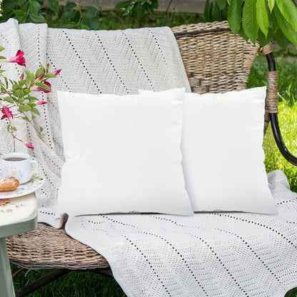Outdoor Pillow Inserts 4/6 Pack – Soft Microfiber Fill, Waterproof & Fluffy Throw Pillow Inserts for Sofa Bed Couch, 12x20 18x18 20x20 Inch