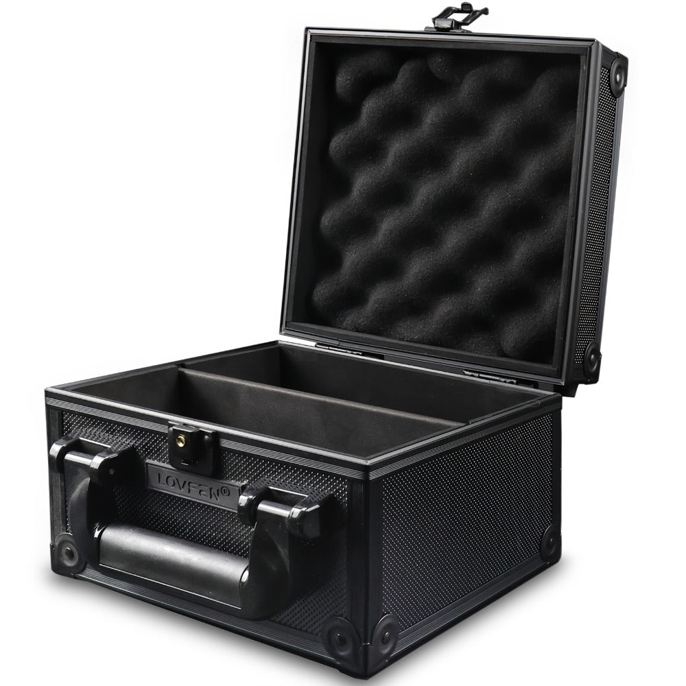 Locking Trading Card Storage Case with Foam Dividers, Carry Handle and Standard or Mini Size Options