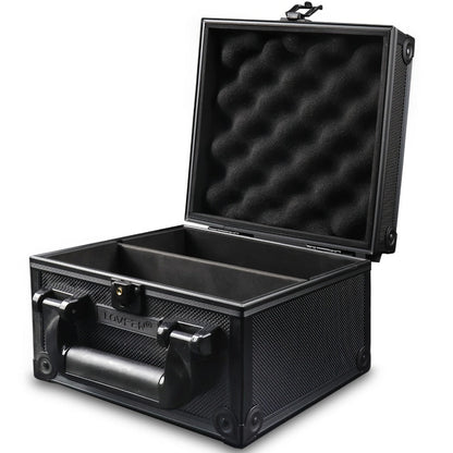 Locking Trading Card Storage Case with Foam Dividers, Carry Handle and Standard or Mini Size Options