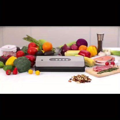 SJ2090 65KPa Vacuum Sealer with Dry, Moist, Pulse and Canister Modes, Cutter, Hose and 10 Bags