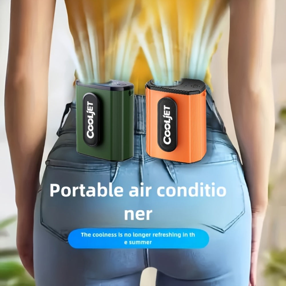 Portable Fan by Coogir, 5000mAh Four-Speed Waist Clip and Neck Model with LED Battery Display