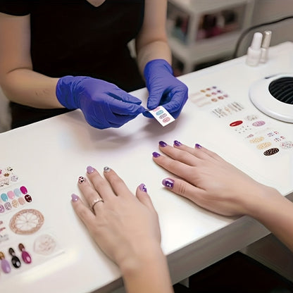 Disposable Nitrile Gloves 500pcs Dark Purple 4.5 Mil Latex-Free Powder-Free S/M/L/XL Kitchen Cleaning Pet Care Multi-Purpose