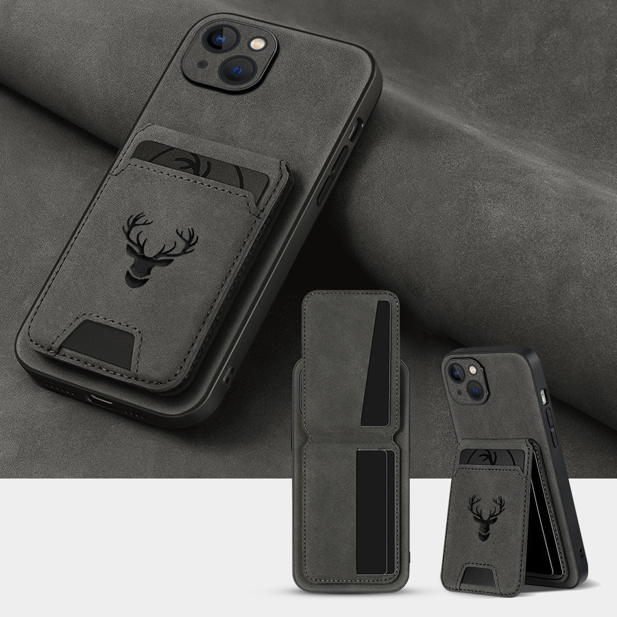 Folio Wallet Phone Case with Card Holder and Kickstand for Selected iPhone 11 through 16 Models