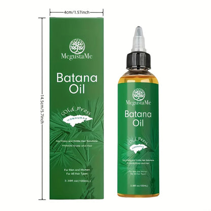 3.38 oz Batana and Jojoba Hair Oil for Dry Hair in One-, Two- or Three-Pack Checkout Options