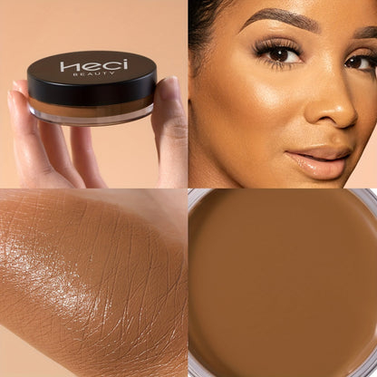 Velvet-Look Cream Foundation in 0.7 oz Round Jar with Six Shade Options from Light to Deep