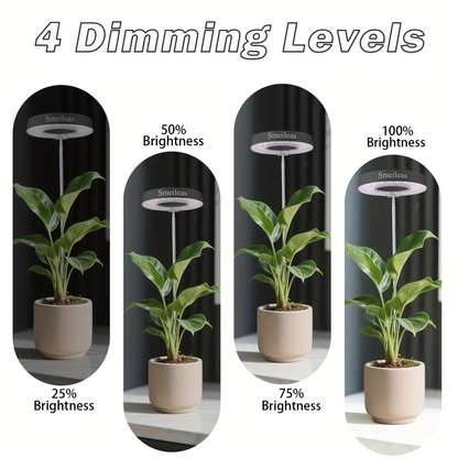 Magnetic Full-Spectrum Grow Light with 360-Degree Adjustable Head, Timer and Two- or Six-Piece Options