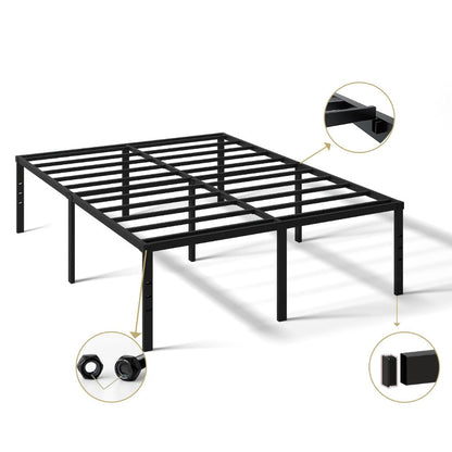 18-Inch Heavy-Duty Bed Frame, Mattress Support Frame for Bedroom Comfort and Support detail image - detail view 14