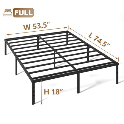 18-Inch Heavy-Duty Bed Frame, Mattress Support Frame for Bedroom Comfort and Support detail image - detail view 15