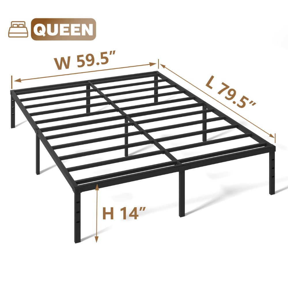 18-Inch Heavy-Duty Bed Frame, Mattress Support Frame for Bedroom Comfort and Support detail image - detail view 4