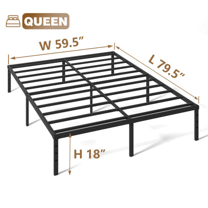 Bed Frame shown in the QUEEN, 18inch option