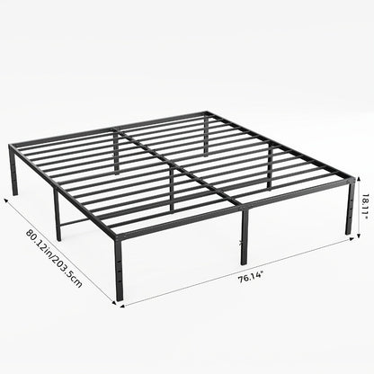 18-Inch Metal Bed Frame with No Box Spring Needed for Bedroom Comfort and Support detail image - detail view 11