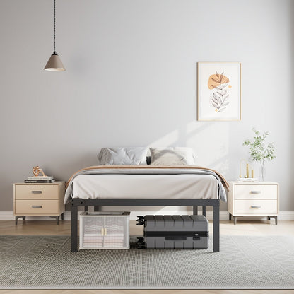 18-Inch Metal Bed Frame with No Box Spring Needed for Bedroom Comfort and Support detail image - detail view 18