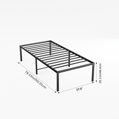 18-Inch Metal Bed Frame with No Box Spring Needed for Bedroom Comfort and Support detail image - detail view 20