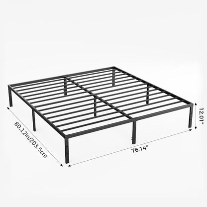 18-Inch Metal Bed Frame with No Box Spring Needed for Bedroom Comfort and Support detail image - detail view 5