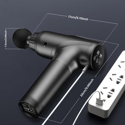 Handheld Massage Gun Collection with X6, M68-7 and X7 Model Labels in Black or Grey Finishes