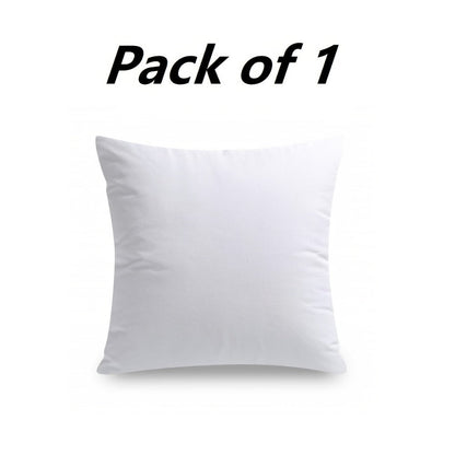 White Pillow Inserts in Square or Lumbar Sizes with Single, Three, Five, Sixteen or Twenty-Piece Packs