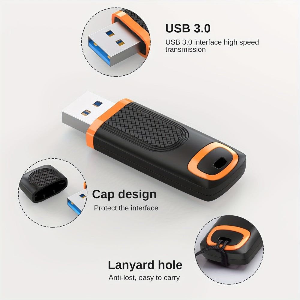 USB Flash Drive Aiibe Five-Pack USB 3.0 Memory Sticks with LED Indicator and 16GB to 128GB Options