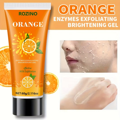 60 g Orange Enzyme Cleansing Gel with Aloe Vera, Hyaluronic Acid and Vitamin C for Face and Body
