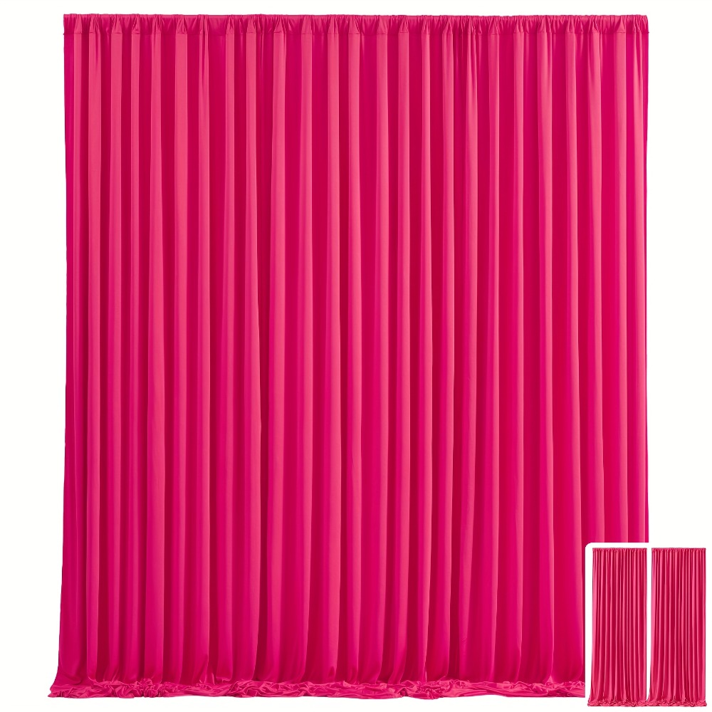 Two-Piece Photography Backdrop Curtain Set with 150 cm Width and 215 cm or 300 cm Height Options