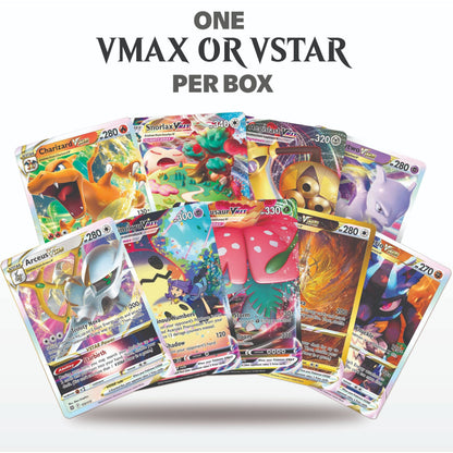 Trading Card Game 100-Card Character Assortment with Mixed Artwork and Included Yellow Storage Box