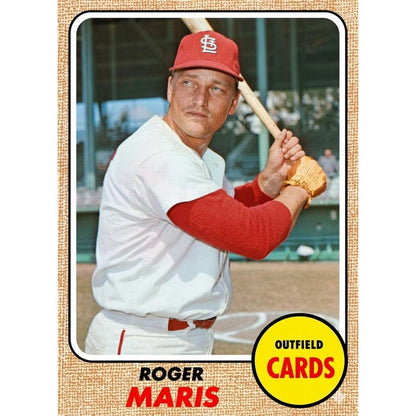 Sports Trading Cards, 1968 Topps-Labeled Baseball Mystery Display Slab with One Random Card for Collectors